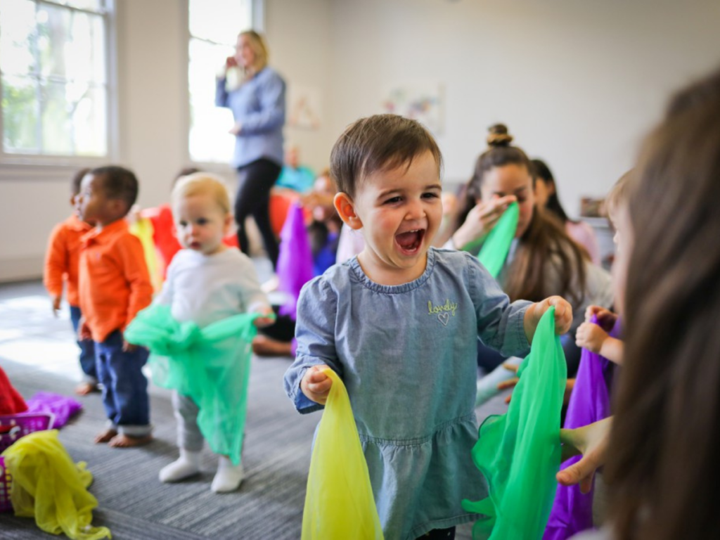 Kindermusik Level 1 class for toddlers (1–2 years) at Melody Magic Music Studio — hero